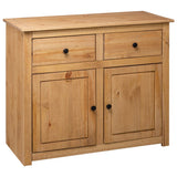 Sideboard 93x40x80 cm Solid Pinewood Panama Range - 45-Degree Angle