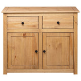 Sideboard 93x40x80 cm Solid Pinewood Panama Range - Rear View