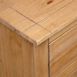 Sideboard 93x40x80 cm Solid Pinewood Panama Range - Low Angle