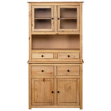 Highboard 93x40.5x180 cm Solid Pine Panama Range - Side View