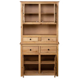 Highboard 93x40.5x180 cm Solid Pine Panama Range - Top-Down View