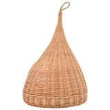 Cat House with Cushion 40x60 cm Natural Willow Teepee
