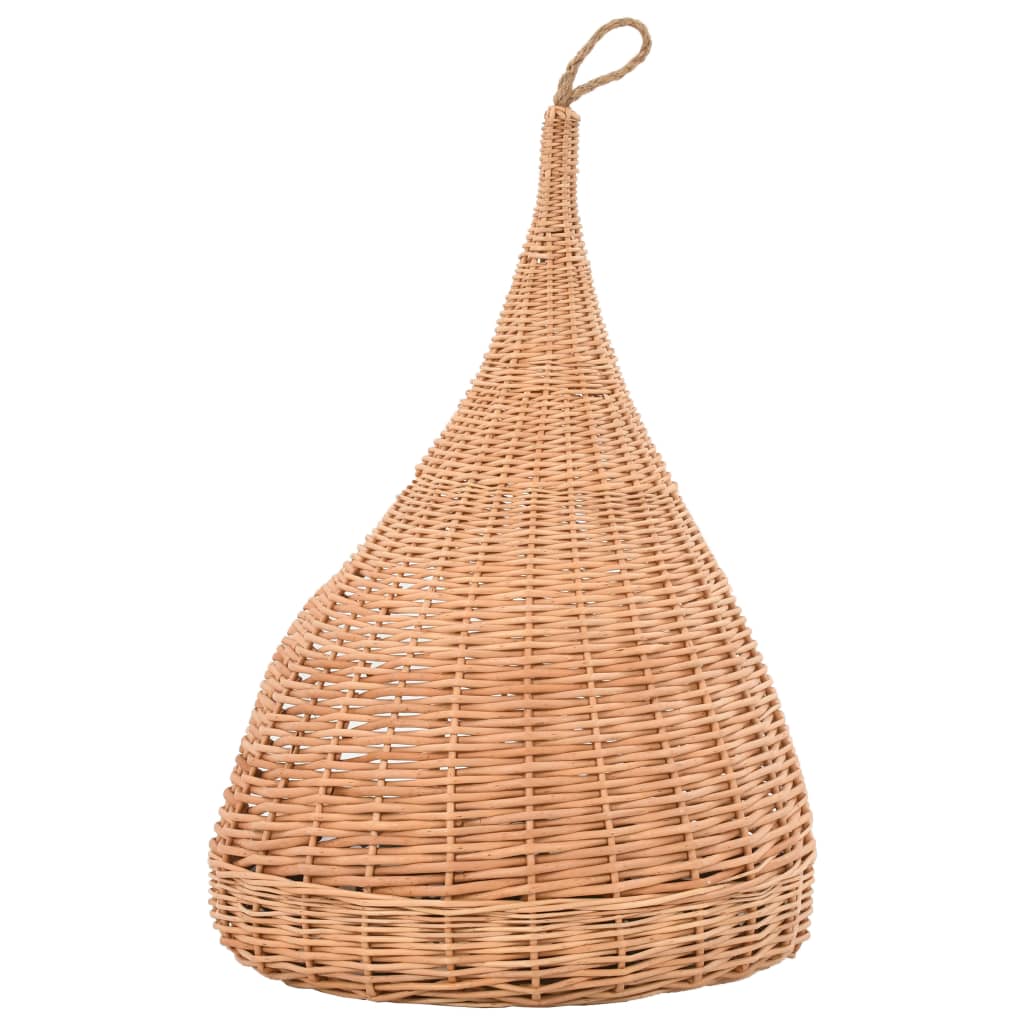 Cat House with Cushion 40x60 cm Natural Willow Teepee