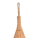 Cat House with Cushion 40x60 cm Natural Willow Teepee - Rear View