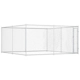 Outdoor Dog Kennel 383x383x185 cm - 45-Degree Angle