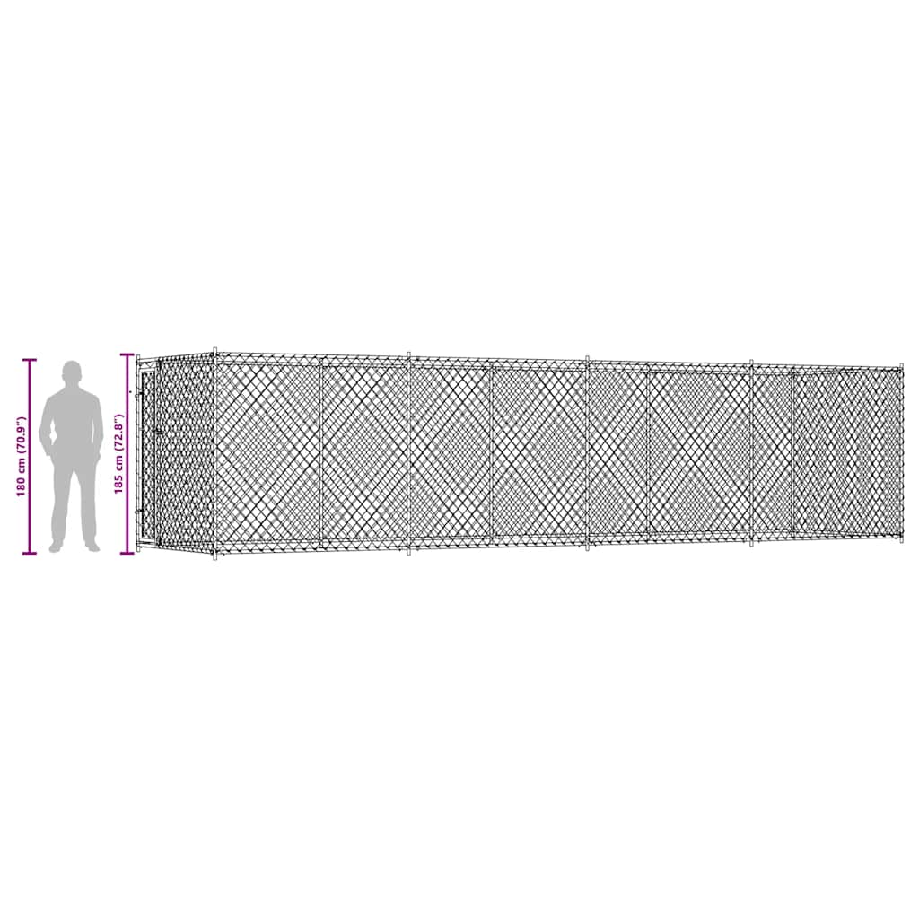 Outdoor Dog Kennel 760x192x185 cm