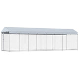 Outdoor Dog Kennel with Roof 760x190x225 cm