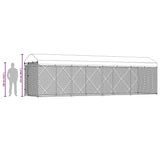 Outdoor Dog Kennel with Roof 760x190x225 cm