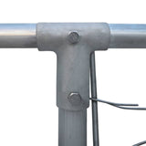 Outdoor Dog Kennel Galvanised Steel 2x2x1 m