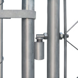 Outdoor Dog Kennel Galvanised Steel 2x2x1 m - Top-Down View