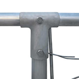 Outdoor Dog Kennel Galvanised Steel 4x4x1 m
