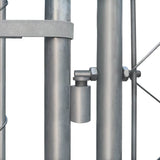 Outdoor Dog Kennel Galvanised Steel 4x4x1 m - Top-Down View