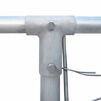 Outdoor Dog Kennel Galvanised Steel 4x4x1 m