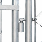 Outdoor Dog Kennel Galvanised Steel 4x4x1 m - Close-Up Angle