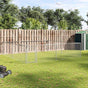 Outdoor Dog Kennel Galvanised Steel 4x4x1 m