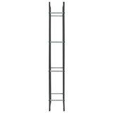 Firewood Rack Black 50x20x150 cm Steel
