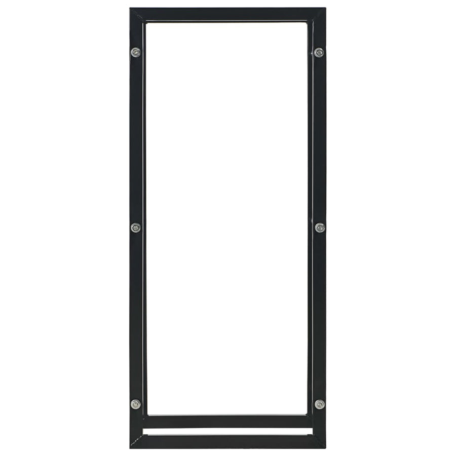 Firewood Rack Black 44x20x100 cm Steel