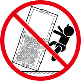 Firewood Rack Black 44x20x100 cm Steel - Close-Up Angle