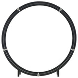 Firewood Rack Black 70x20x70 cm Steel - Side View