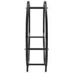 Firewood Rack Black 70x20x70 cm Steel