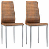 Dining Chairs 2 pcs Brown 41.5 x 48 x 99 cm