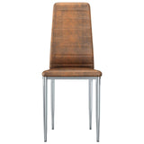 Dining Chairs 2 pcs Brown 41.5 x 48 x 99 cm - Side View