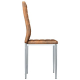 Dining Chairs 2 pcs Brown 41.5 x 48 x 99 cm - Top-Down View