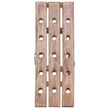 Wine Rack for 15 Bottles 26x50x70 cm Solid Mahogany Wood - Front View