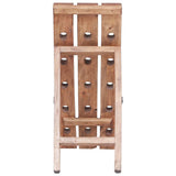 Wine Rack for 15 Bottles 26x50x70 cm Solid Mahogany Wood - Top-Down View