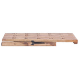 Wine Rack for 15 Bottles 26x50x70 cm Solid Mahogany Wood - Rear View