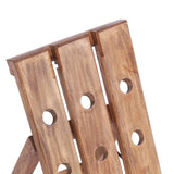 Wine Rack for 15 Bottles 26x50x70 cm Solid Mahogany Wood - Close-Up Angle