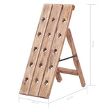 Wine Rack for 15 Bottles 26x50x70 cm Solid Mahogany Wood - Extra Image