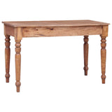 Desk with Drawers 117x57x75 cm Solid Mahogany Wood - Top-Down View