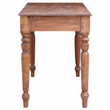 Desk with Drawers 117x57x75 cm Solid Mahogany Wood - 45-Degree Angle