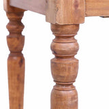 Desk with Drawers 117x57x75 cm Solid Mahogany Wood - Rear View