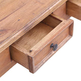 Desk with Drawers 117x57x75 cm Solid Mahogany Wood