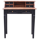 Writing Desk with Drawers 90x50x101 cm Solid Mahogany Wood - Front View
