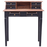 Writing Desk with Drawers 90x50x101 cm Solid Mahogany Wood - Side View