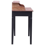 Writing Desk with Drawers 90x50x101 cm Solid Mahogany Wood - Rear View