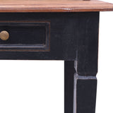 Writing Desk with Drawers 90x50x101 cm Solid Mahogany Wood - Close-Up Angle