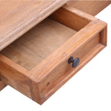 Writing Desk with Drawers 90x50x101 cm Solid Mahogany Wood - Close-Up Angle