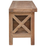 TV Cabinet with 3 Drawers 120x30x40 cm Solid Mahogany Wood - Top-Down View