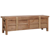 TV Cabinet with 3 Drawers 120x30x40 cm Solid Mahogany Wood - 45-Degree Angle