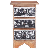 Bedside Cabinet 30x30x51 cm Solid Mahogany Wood - Side View