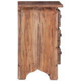 Bedside Cabinet 30x30x51 cm Solid Mahogany Wood - Top-Down View