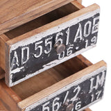 Bedside Cabinet 30x30x51 cm Solid Mahogany Wood - Rear View
