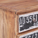 Bedside Cabinet 30x30x51 cm Solid Mahogany Wood - Close-Up Angle