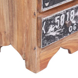 Bedside Cabinet 30x30x51 cm Solid Mahogany Wood - Low Angle
