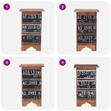 Bedside Cabinet 30x30x51 cm Solid Mahogany Wood - Extra Image