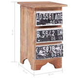 Bedside Cabinet 30x30x51 cm Solid Mahogany Wood - Extra Image